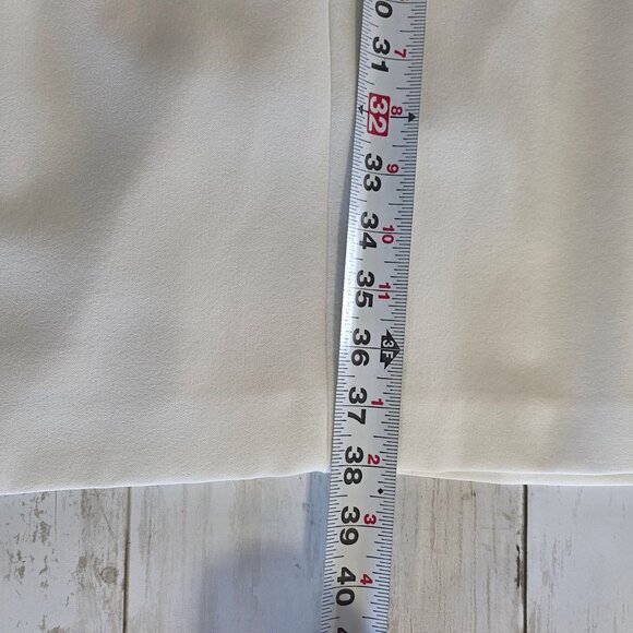 Tahari Colorblock Stretch Ponte Dress NEW 6 Structured Career Classic Black Whit - Picture 7 of 10